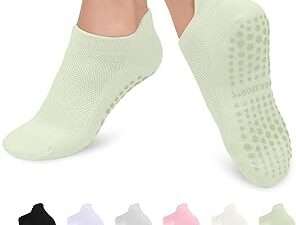 6 Pairs Pilates Grip Socks for Women