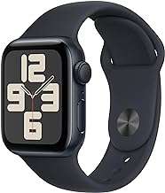 Apple Watch SE (2nd Gen) [GPS 40mm] Smartwatch with Midnight Aluminum Case with Midnight Sport Band S/M. Fitness & Sleep Tracker