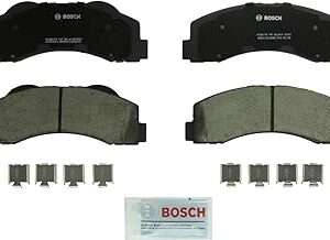 BOSCH BC1414 QuietCast Premium Ceramic Disc Brake Pad Set - Compatible With Select Ford Expedition
