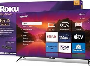 Roku 65" Plus Series 4K Dolby Vision HDR10+ QLED Smart RokuTV with Voice Remote Pro
