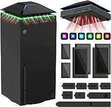 Cooling Fan Dust Proof for Xbox Series X Console with Colorful Light Strip
