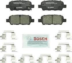 BOSCH BC905 QuietCast Premium Ceramic Disc Brake Pad Set - Compatible With Select Infiniti; Nissan 350Z
