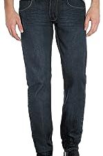 Men's Slim Hyper Stretch Classic Straight Leg Enduring Denim Jeans