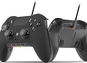 SCUF ENVISION Wired PC Gaming Controller - Five Remappable G-Keys - Remappable Back Paddles - iCUE Compatible - Black