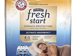 FitRight Fresh Start Disposable Underpads 30" x 36" (10 Count) Bed Pads for Incontinence