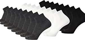 Men's Socks - PROPLATINUM Lightweight Quarter Cut Socks (24 Pack)