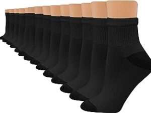 womens Ultimate Comfort Toe Seamed Ankle Socks Pack Of 14