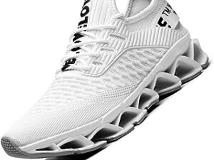 Men's Running Shoes Blade Non Slip Fashion Sneakers Breathable Mesh Soft Sole Casual Athletic Walking Shoes