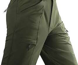 Men's Hiking Cargo Shorts Lightweight Quick Dry Elastic Waist 5 Pockets Shorts for Fishing Camping Casual