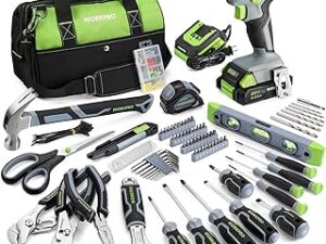 Home Tool Set with Power Drill Discover