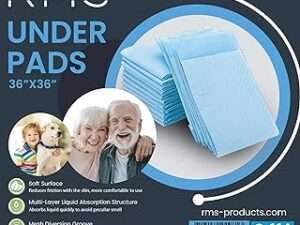Pack of 50 Disposable Underpads 36 X 36 Ultra Soft 6-Layer Protection Leak Proof Heavy Absorbency XXX-Large Incontinence Chux Pads for Babies