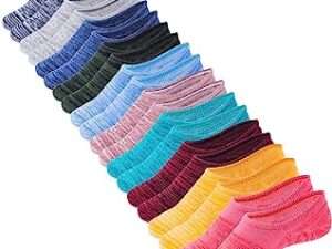 No Show Socks Women 10 Pairs Low Cut Anti-Slid Novelty Athletic Casual Invisible Liner Socks