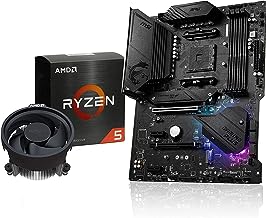 Micro Center AMD Ryzen 5 5600X Desktop Processor 6-core Up to 4.6GHz Unlocked with Wraith Stealth Cooler Bundle | MSI MPG B550 Gaming Plus ATX Gaming Motherboard (AMD AM4