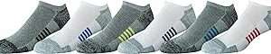 Men's Performance Cotton Cushioned Athletic No-Show Socks