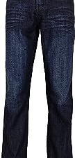 Men's Fashion Bootcut & Striaght Jeans Regular Fit Silver Jeans Western Denim Jeans