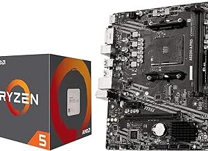 INLAND Micro Center AMD Ryzen 5 4500 Unlocked Desktop Processor Bundle with MSI A520M-A PRO Gaming Motherboard (AMD AM4