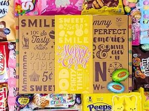 EASTER CANDY CARE PACKAGE EASTER GIFT BOX - Filled With Cookies